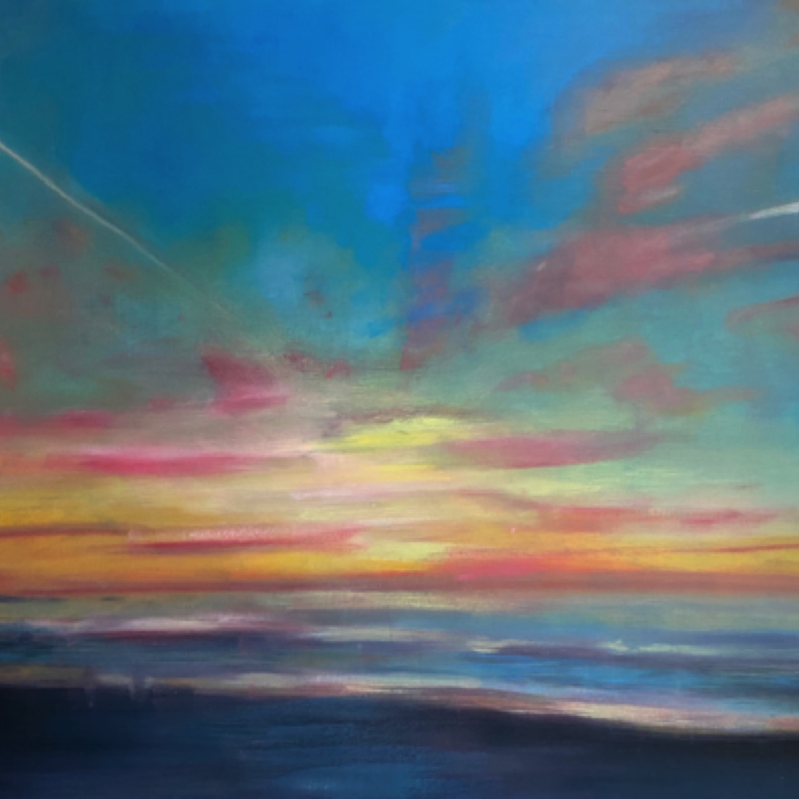 Gregg Chadwick 
The Great Sunset (Carmel) 
24”x30” oil on linen 2020
Kit Chesla Collection, Pacifica, California